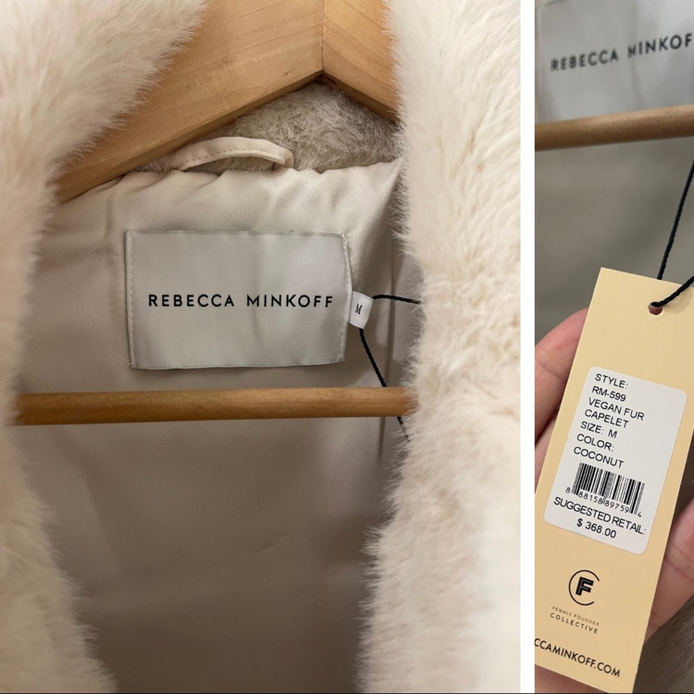Vegan Fur Caplet | Rebecca Minkoff | Coconut